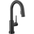 Delta Trinsic 1.8 GPM Single Hole Pull Down Touchless Bar Faucet with Touch2O Touch-Clean, MagnaTite Docking and Diamond Seal Cartridge Technologies Matte Black
