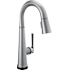 Delta Emmeline 1.8 GPM Single Hole Pull Down Touchless Bar Faucet with Touch2O, Touch-Clean, ShieldSpray, MagnaTite Docking and Diamond Seal Cartridge Technologies Lumicoat Arctic Stainless