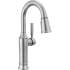 Delta Renaldi 1.8 GPM Single Hole Pull-Down Bar/Prep Faucet with Magnetic Docking Spray Head Lumicoat Arctic Stainless