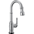 Delta Broderick 1.8 GPM Single Hole Pull Down Touchless Bar Faucet with Touch2O, MagnaTite Docking and Diamond Seal Cartridge Technologies Arctic Stainless