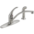 Delta Foundations Kitchen Faucet with Side Spray Brilliance Stainless