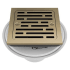 Delta 4" Tile-In Square Shower Drain Champagne Bronze
