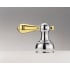 Delta-H215-Close Up of Handle in Chrome and Brilliance Polished Brass
