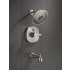 Delta-T14003-T2O-LHP-Installed Tub and Shower Trim in Brilliance Stainless