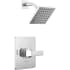 Delta Velum Shower Only Trim Package with 1.75 GPM Single Function Shower Head with H2okinetic PowerDrench Spray and Touch-Clean Nozzles Chrome