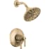 Delta Broderick Monitor 17 Series Dual Function Pressure Balanced Shower Only with Integrated Volume Control - Less Rough-In Valve Lumicoat Champagne Bronze