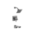 Delta Pivotal Monitor 17 Series Tub and Shower Trim Package with 1.75 GPM Multi Function Shower Head Black Stainless