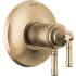 Delta Broderick TempAssure 17T Series Dual Function Thermostatic Mixing Valve Trim Only with Integrated Volume Control - Less Rough-In Valve Lumicoat Champagne Bronze
