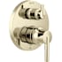 Delta Trinsic 14 Series Pressure Balanced Valve Trim with Integrated 3 Function Diverter for Two Shower Applications - Less Rough-In Brilliance Polished Nickel