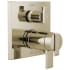 Delta Ara 17T Series Thermostatic Valve Trim with Integrated Volume Control and 3 Function Diverter for Two Shower Applications - Less Rough-In Brilliance Polished Nickel