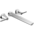 Delta Galeon Double Handle Wall Mounted Tub Filler Trim - Less Rough In Lumicoat Chrome