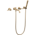 Delta Broderick Two Handle Wall Mounted Tub Filler with Hand Shower - Less Handles and Rough-In Lumicoat Champagne Bronze