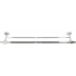 Deltana BSS Modern 24" Double Towel Bar with Solid Brass Construction Chrome