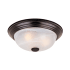 Designers Fountain 3 Light 15.25" Flush Mount with Alabaster Glass Oil Rubbed Bronze