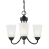 Designers Fountain Malone 3 Light 18" Wide Multi Light Pendant Matte Black