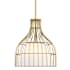Designers Fountain Evensong 16" Wide Cage Pendant Brushed Gold