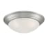 Designers Fountain Tap 2 Light 17" Wide Flush Mount Bowl Ceiling Fixture Brushed Nickel