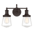 Designers Fountain Taylor 2 Light 15" Wide Bathroom Vanity Light Satin Bronze