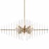 Designers Fountain Reeve 12 Light 35" Wide Single Tier Sputnik Chandelier Burnished Antique Brass
