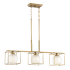 Designers Fountain Cowen 3 Light 34" Wide Chandelier Brushed Gold
