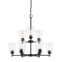 Designers Fountain Westin 9 Light 30" Wide Chandelier Matte Black