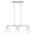 Designers Fountain Ingo 3 Light 30" Wide Linear Pendant Polished Nickel
