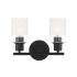Designers Fountain Cedar Lane 2 Light 13" Wide Bathroom Vanity Light Matte Black
