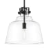 Designers Fountain Porter 15" Wide Pendant Matte Black