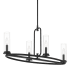 Designers Fountain Hudson Heights 4 Light 32" Wide Linear Pendant Matte Black