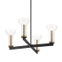 Designers Fountain Nova 4 Light 25" Wide Chandelier Matte Black