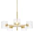 Designers Fountain Aries 5 Light 28" Wide Chandelier Brushed Gold