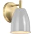 Designers Fountain Biba 8" Tall Wall Sconce Brushed Gold