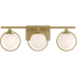Designers Fountain Teatro 3 Light 24" Wide Vanity light Brushed Gold