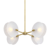 Designers Fountain Sky Fall 4 Light 28" Wide Chandelier Brushed Gold