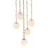 Designers Fountain Wine Flower 5 Light 25" Wide Chandelier Brushed Gold