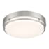 Designers Fountain Noble 10" Wide Integrated LED Flush Mount Drum Ceiling Fixture Brushed Nickel