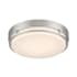 Designers Fountain Noble 14" Wide Integrated LED Flush Mount Drum Ceiling Fixture Brushed Nickel