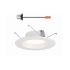 Designers Fountain LED Canless Recessed Fixture with 6" Open Trims - Airtight White