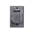 Design House Outdoor Lamp Post Electrical Outlet Black