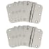 Design House 3-1/2" x 3-1/2" Plain Bearing 5/8" Radius Corner Mortise Hinge - Pack of Ten Hinges Satin Nickel
