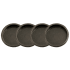 Design House 2-7/16 Inch Diameter Flush Pull - 4 Pack Oil Rubbed Bronze