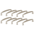 Design House Park Avenue 3-3/4 Inch Center to Center Handle Cabinet Pull - 10 Pack Satin Nickel