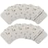 Design House 4" x 4" Plain Bearing 5/8" Radius Corner Surface Mount Door Hinge - Pack of 12 Satin Nickel