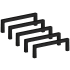 Design House Portico 3-3/4 Inch Center to Center Handle Cabinet Pull - Pack of 5 Matte Black
