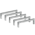 Design House Portico 3-3/4 Inch Center to Center Handle Cabinet Pull - Pack of 5 Stainless Steel