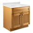 Design House Brookings 31" Free Standing Single Basin Vanity Set with Cabinet and Cultured Marble Vanity Top Modern Birch
