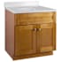 Design House Brookings 31" Free Standing Single Basin Vanity Set with Cabinet and Cultured Marble Vanity Top Modern Birch