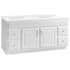 Design House Concord 61" Free Standing Double Basin Vanity Set with Cabinet and Cultured Marble Vanity Top White