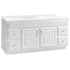 Design House Concord 61" Free Standing Single Basin Vanity Set with Cabinet and Cultured Marble Vanity Top White
