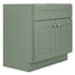 Design House Brookings 30" Single Free Standing Vanity Cabinet Only - Less Vanity Top Evergreen Fog